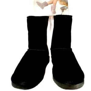 AUSLAND Women's Classic Leather Winter Boot Half Snow boots.